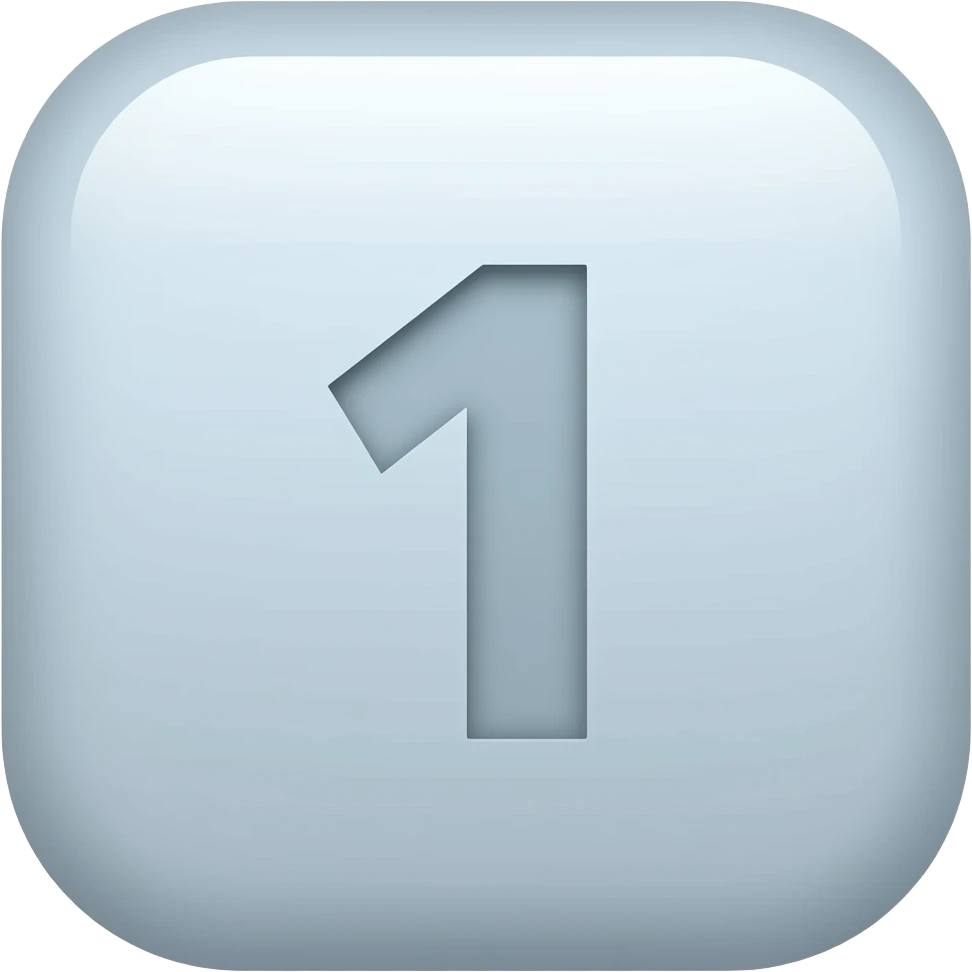 number 1 emoji