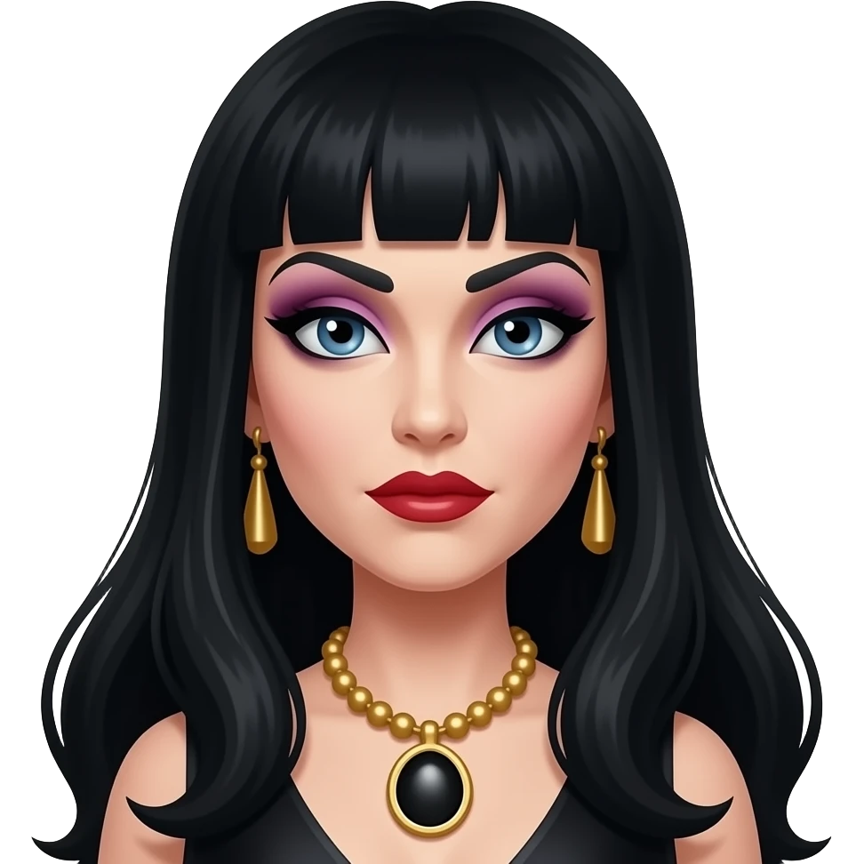 Horror Host Elvira emoji