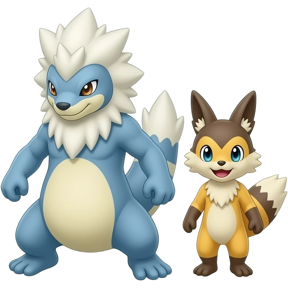 Salandit-Salamence-Meowstic-Minccino-Furret-Milotic-Exveemon-hybrid emoji