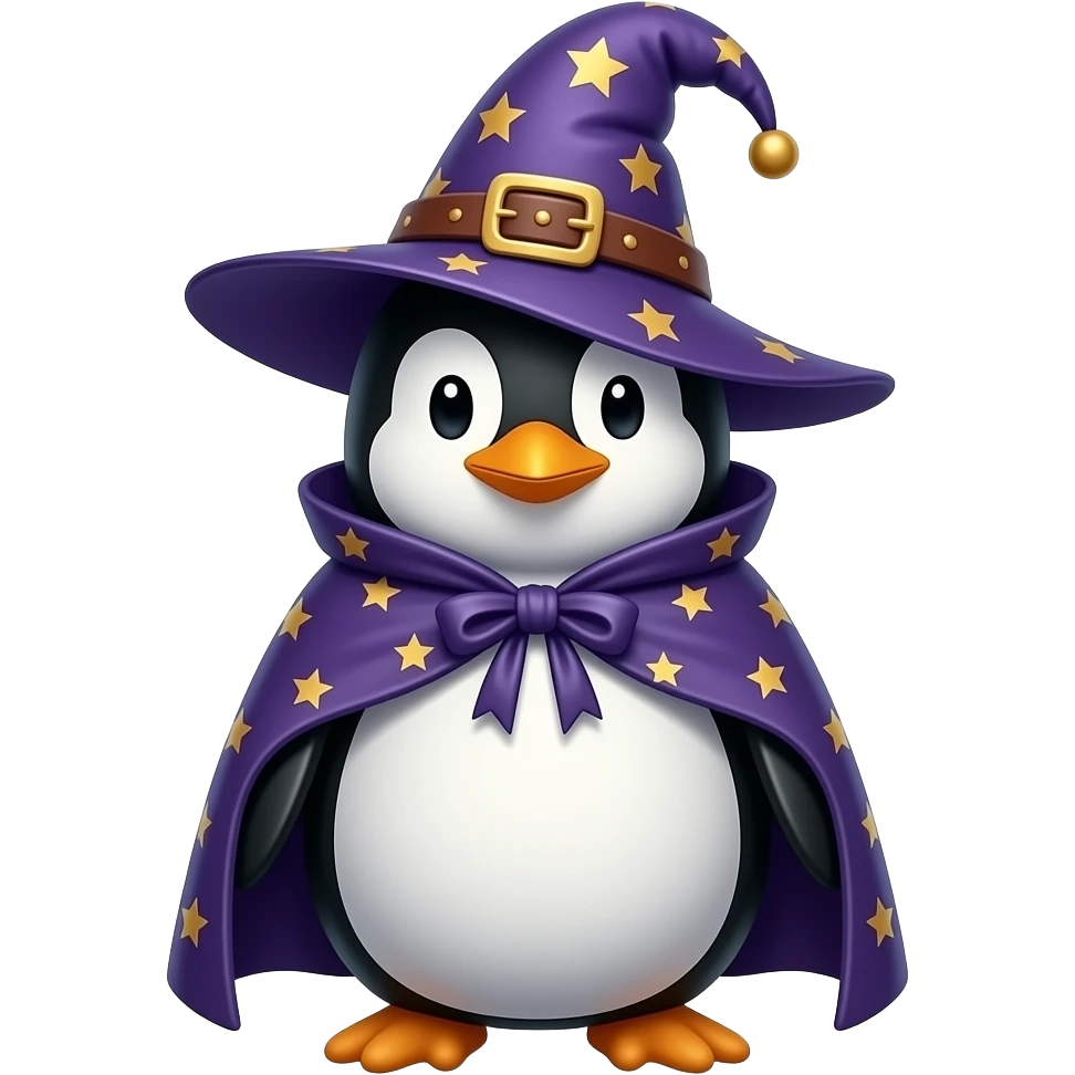 Penguin Wizard emoji