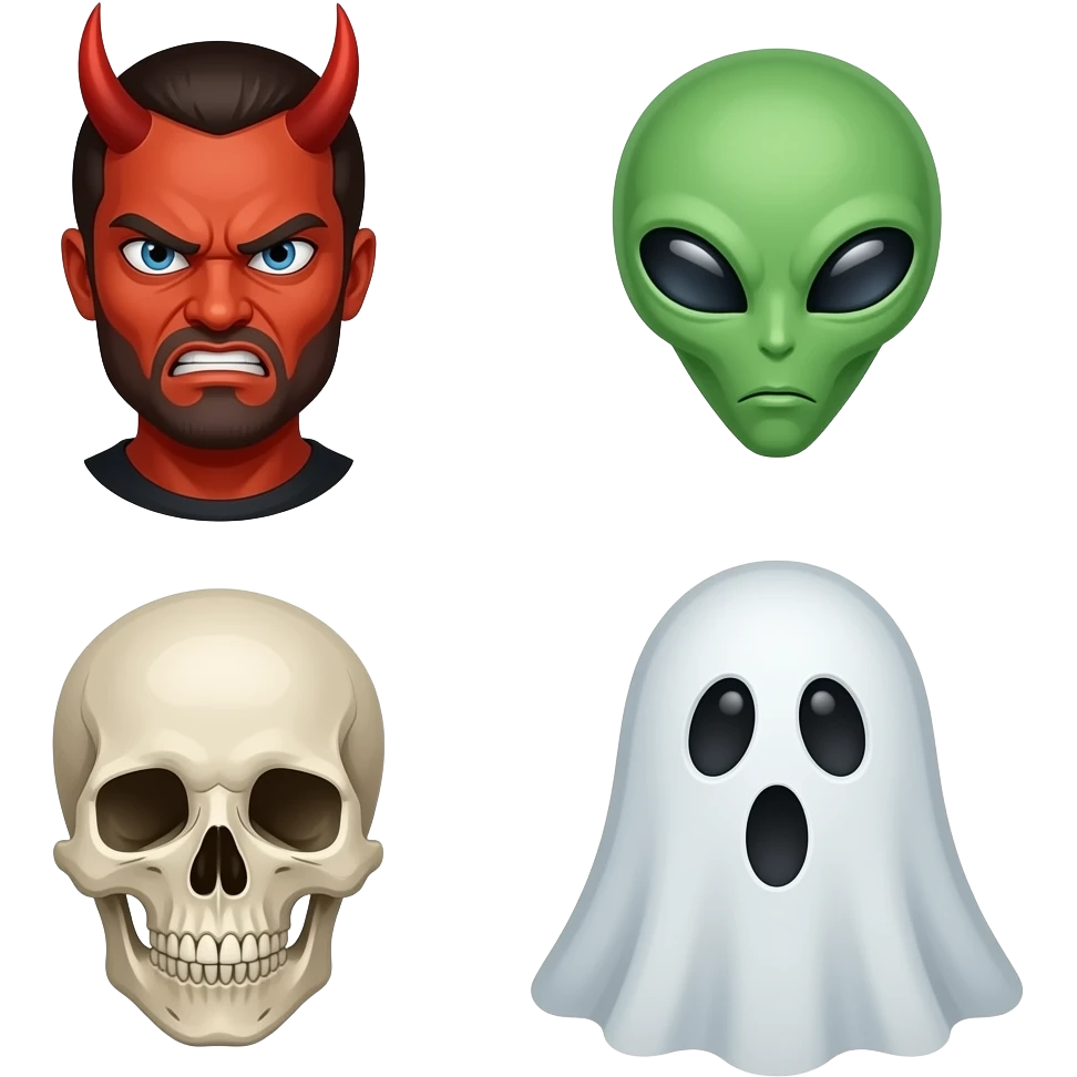 😈🤬👽☠️💀👻 emoji