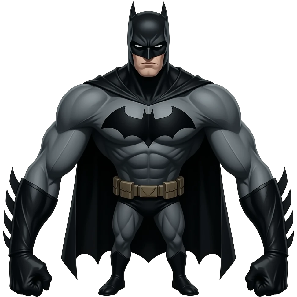 Nightmarish Gothic exaggerated Batman, very thin Tim Burton-esque athletic physique all black costume, 90° fov, short light in shadows emoji