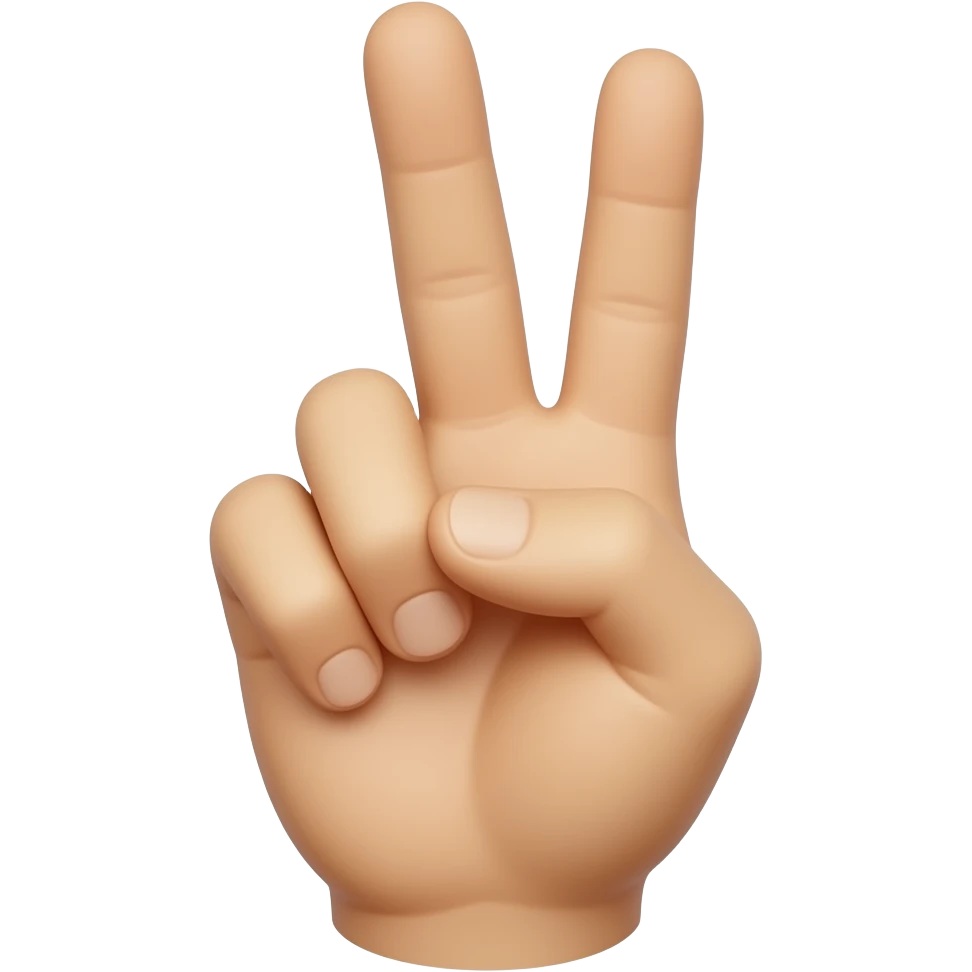 two fingers emoji