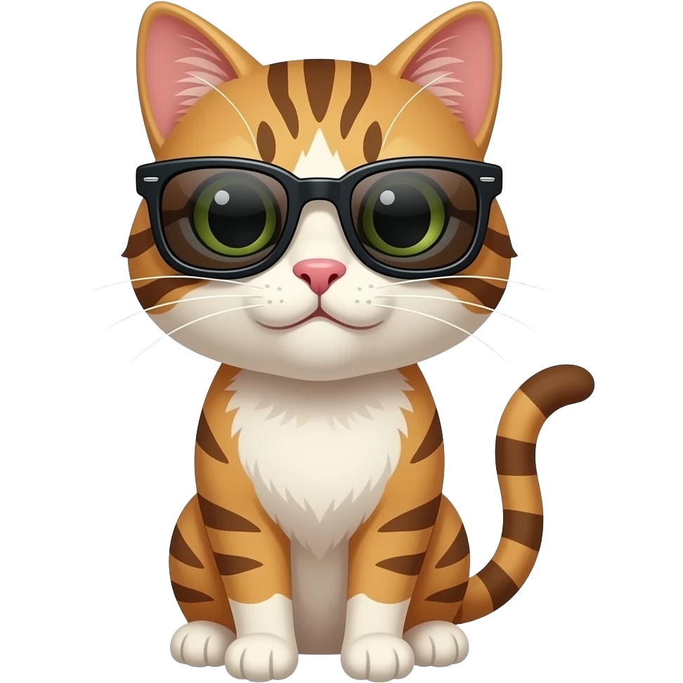 Cat wearing sunglasses emoji