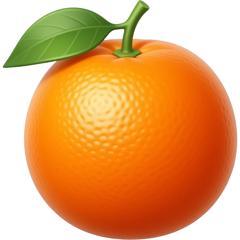 orange fruit without leaf emoji