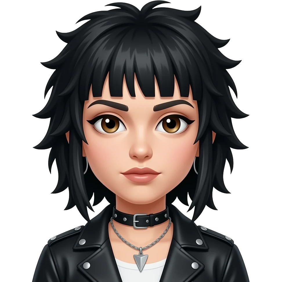 Female punk emoji