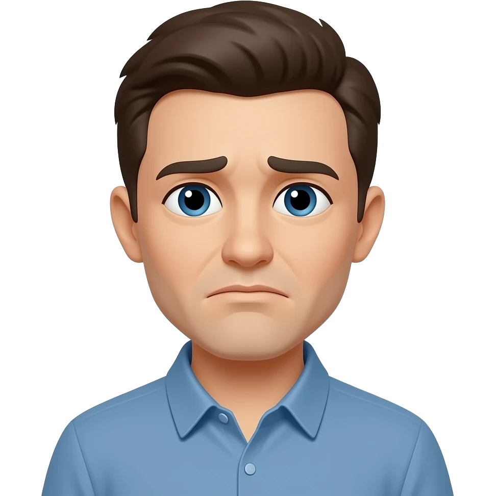 Unhappy emoji