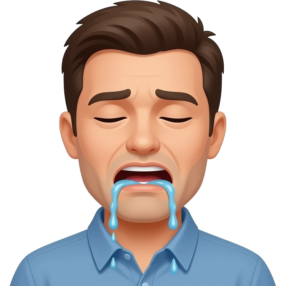 mann muss erbrechen emoji