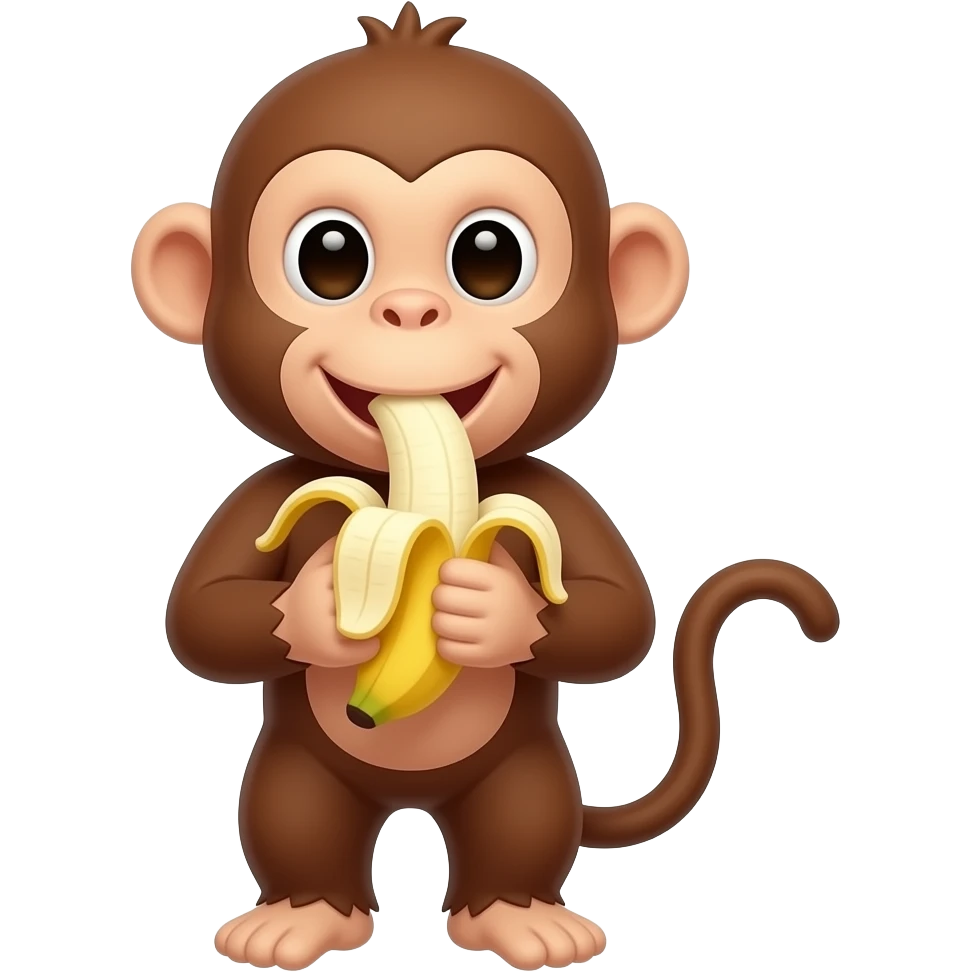 MONKEY EATING ANIMATED emoji
