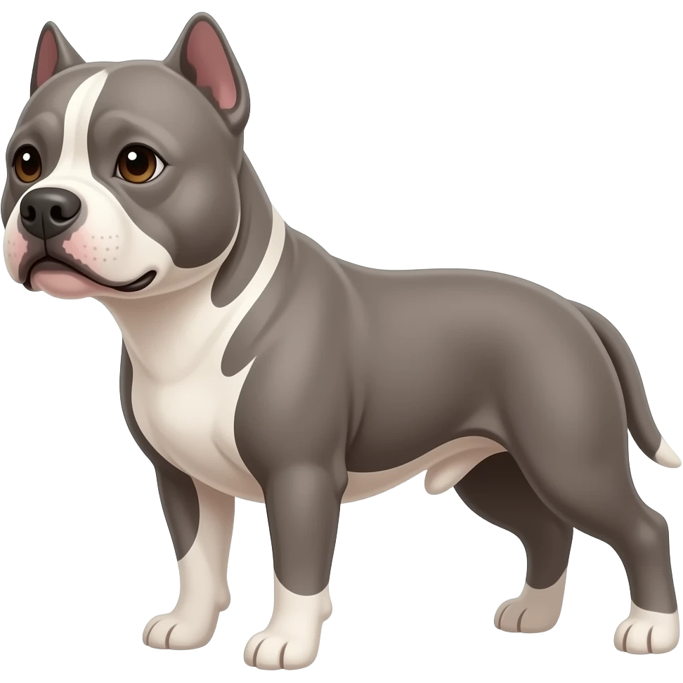 gray pitbull emoji