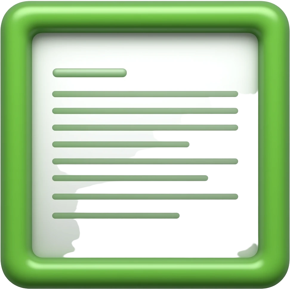green scan line photo frame document emoji