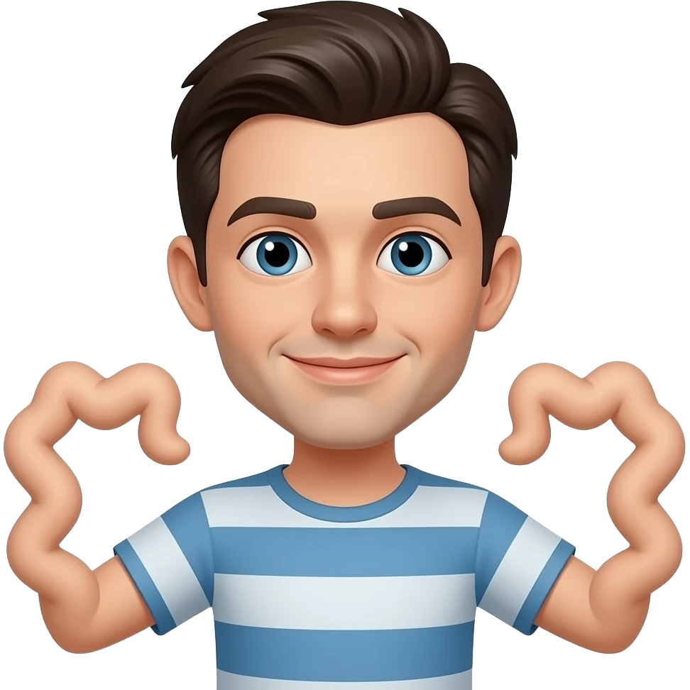Squiggly arms emoji