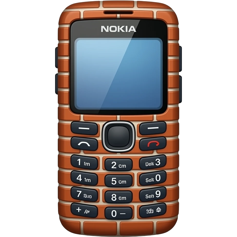 brick themed nokia emoji