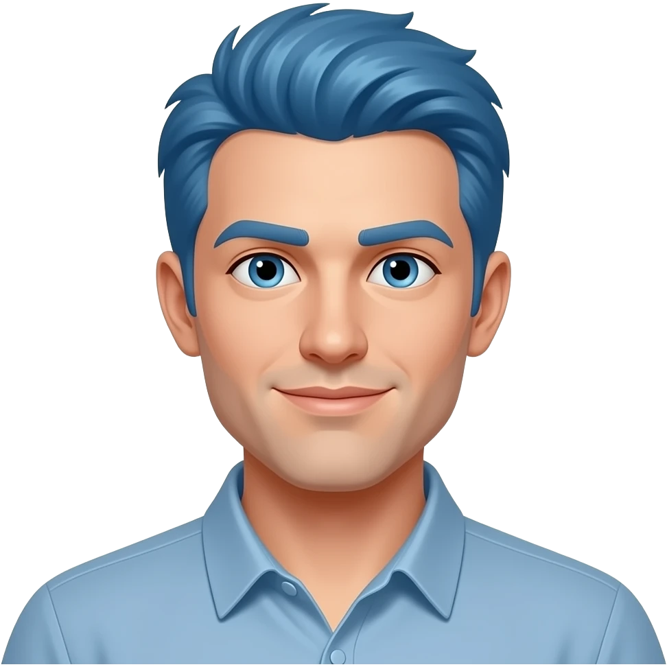 blue haired men emoji