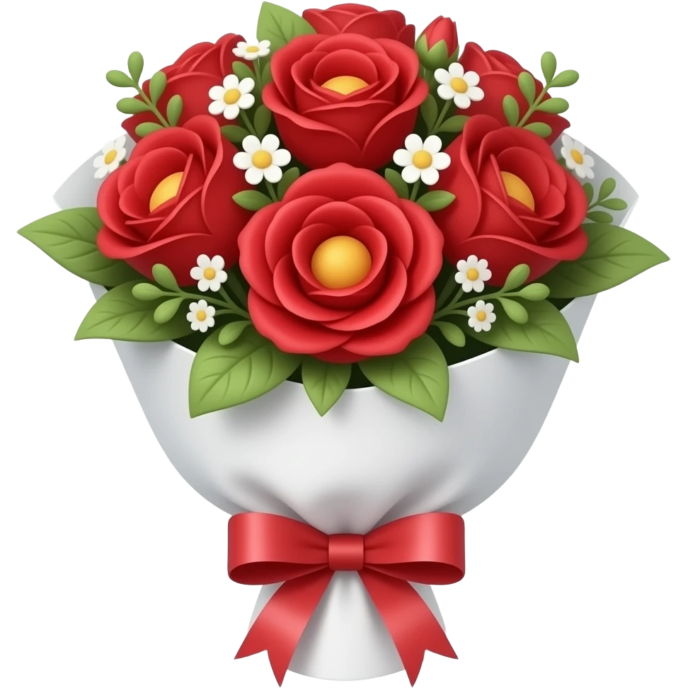 Red bouquet emoji