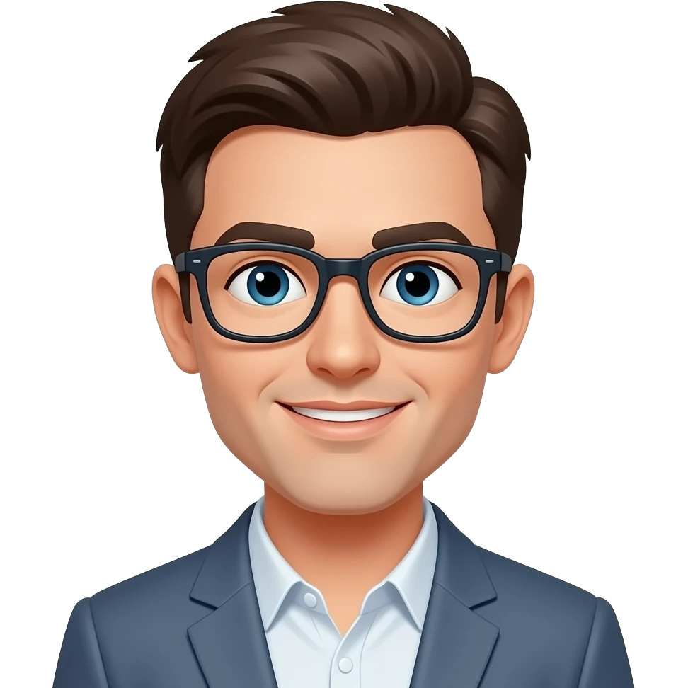 With glasses emoji