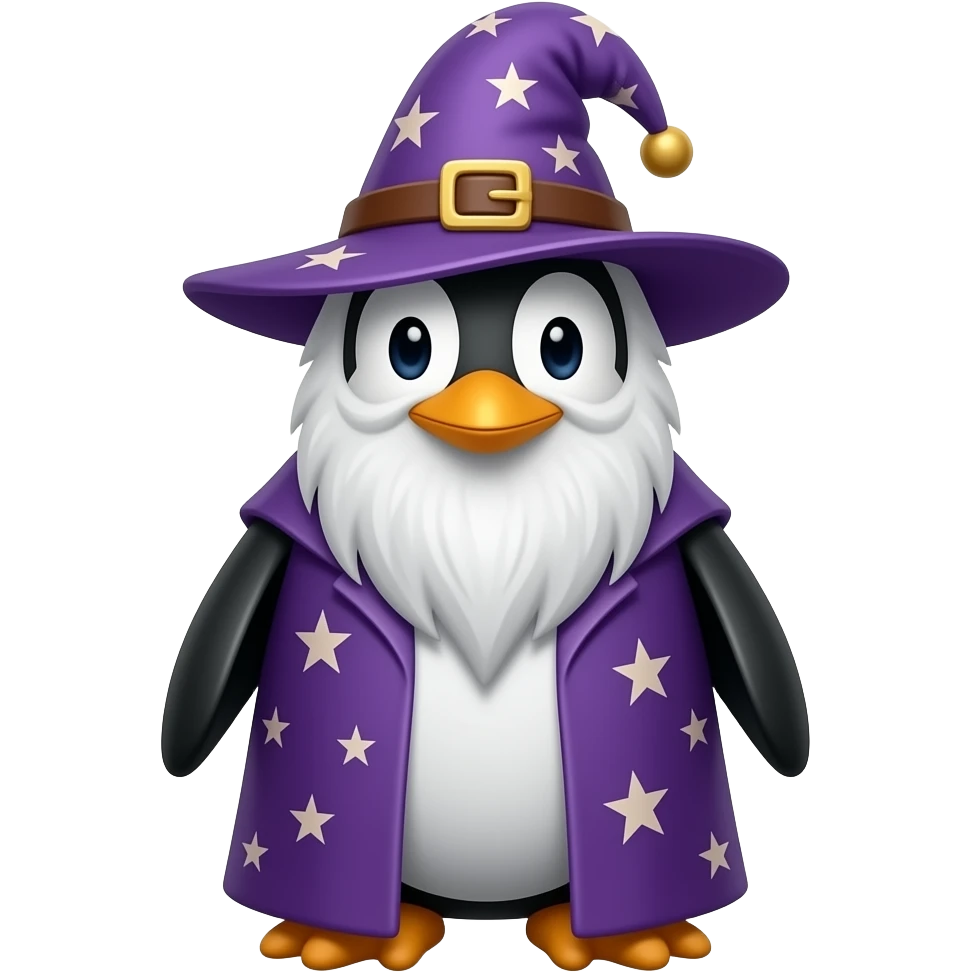 Penguin Wizard emoji