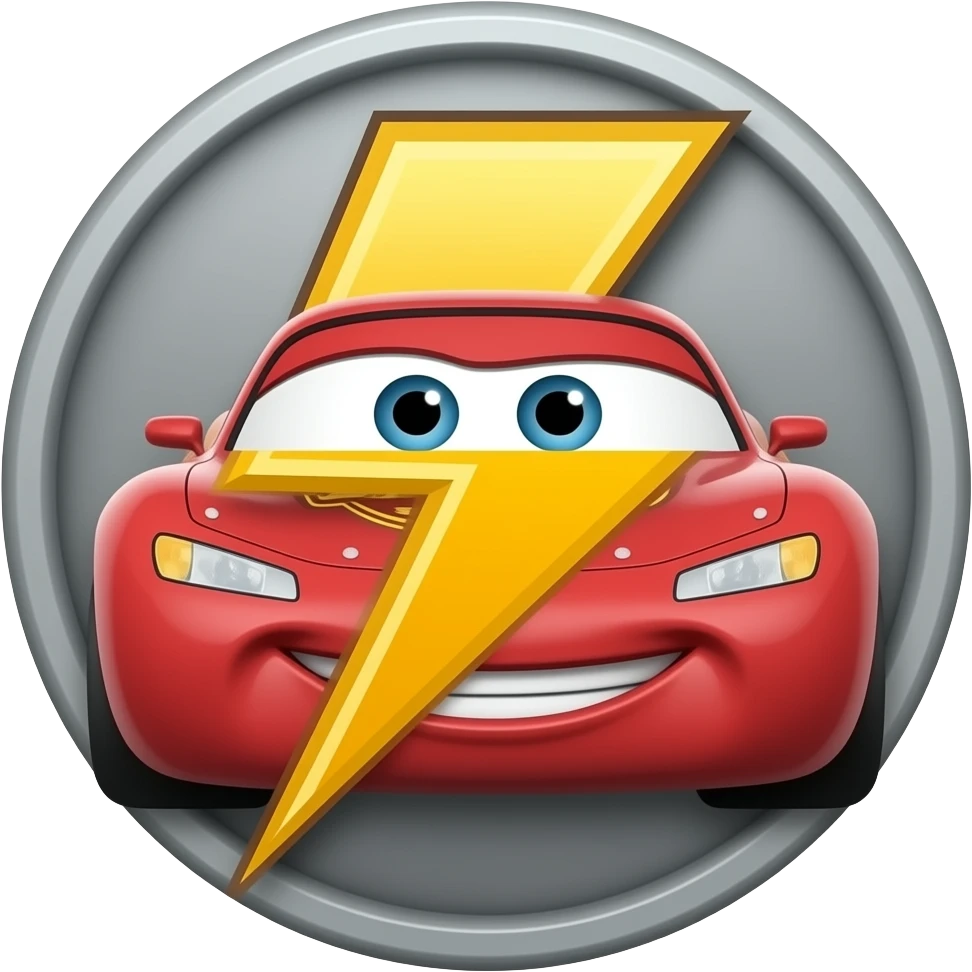 Lightning McQueen Roblox logo emoji