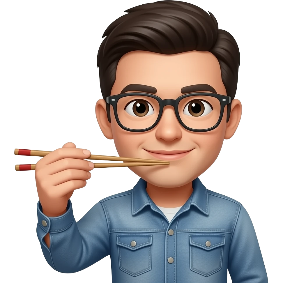 con palillos emoji