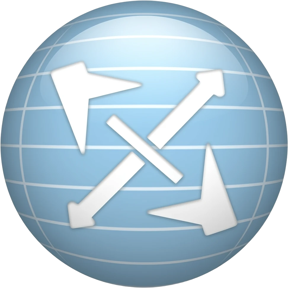 create an emoji in white about communication synchronization two arrows emoji