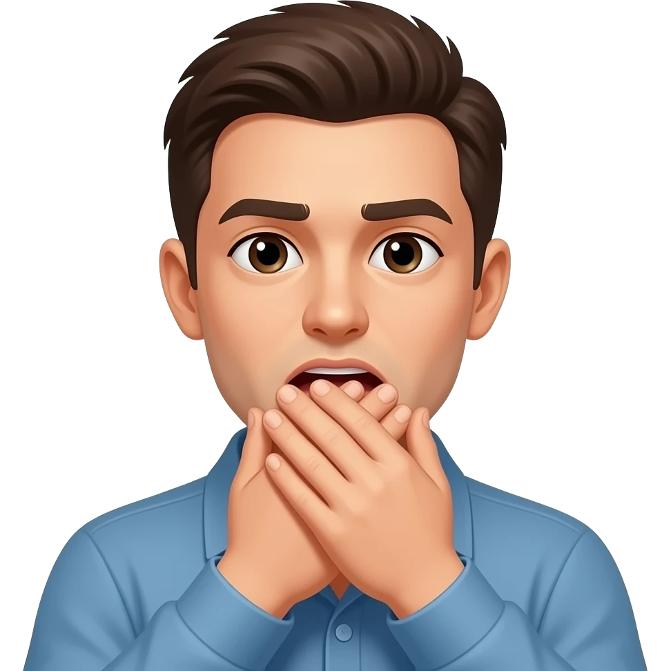 Choking with your own two hands emoji