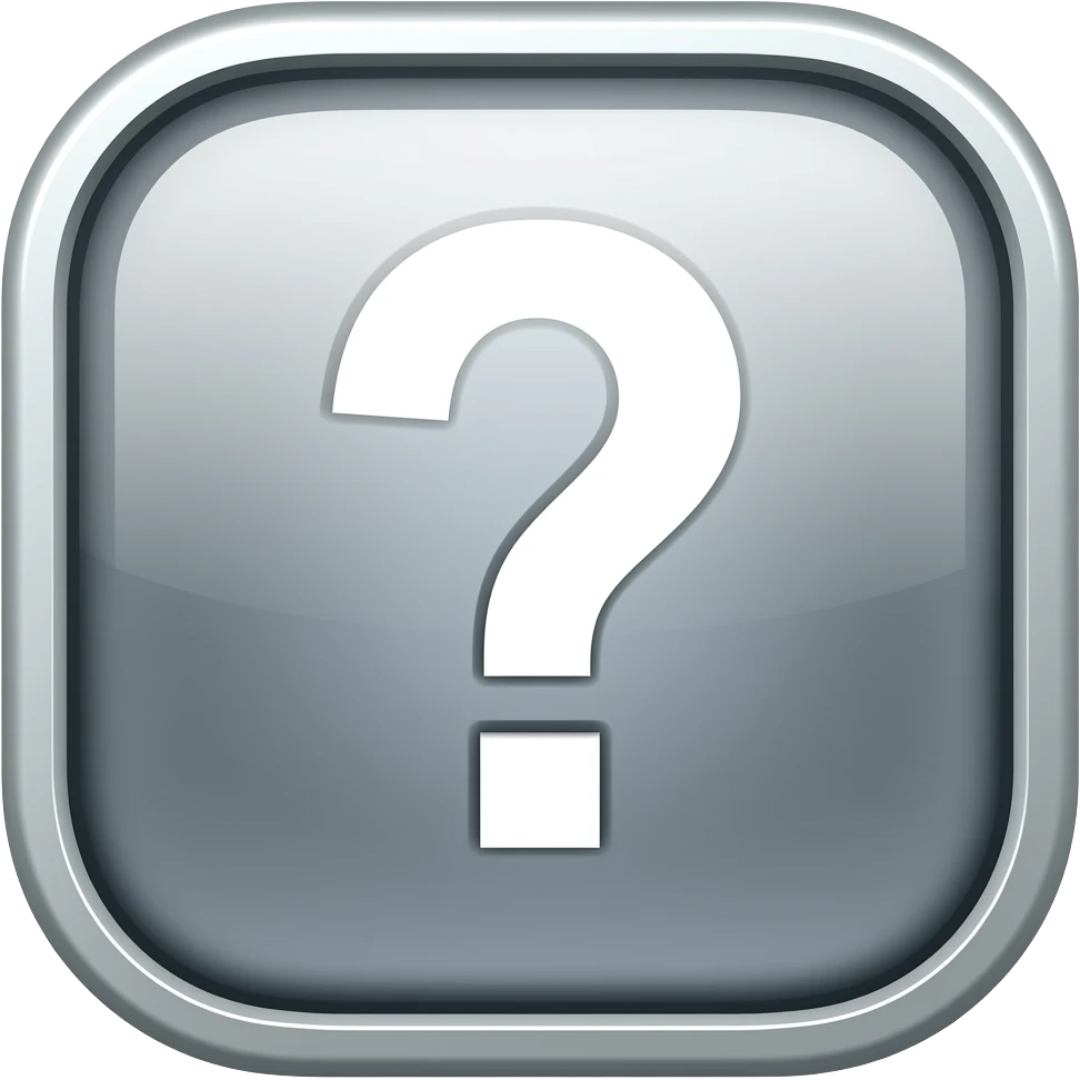 question mark button PC emoji