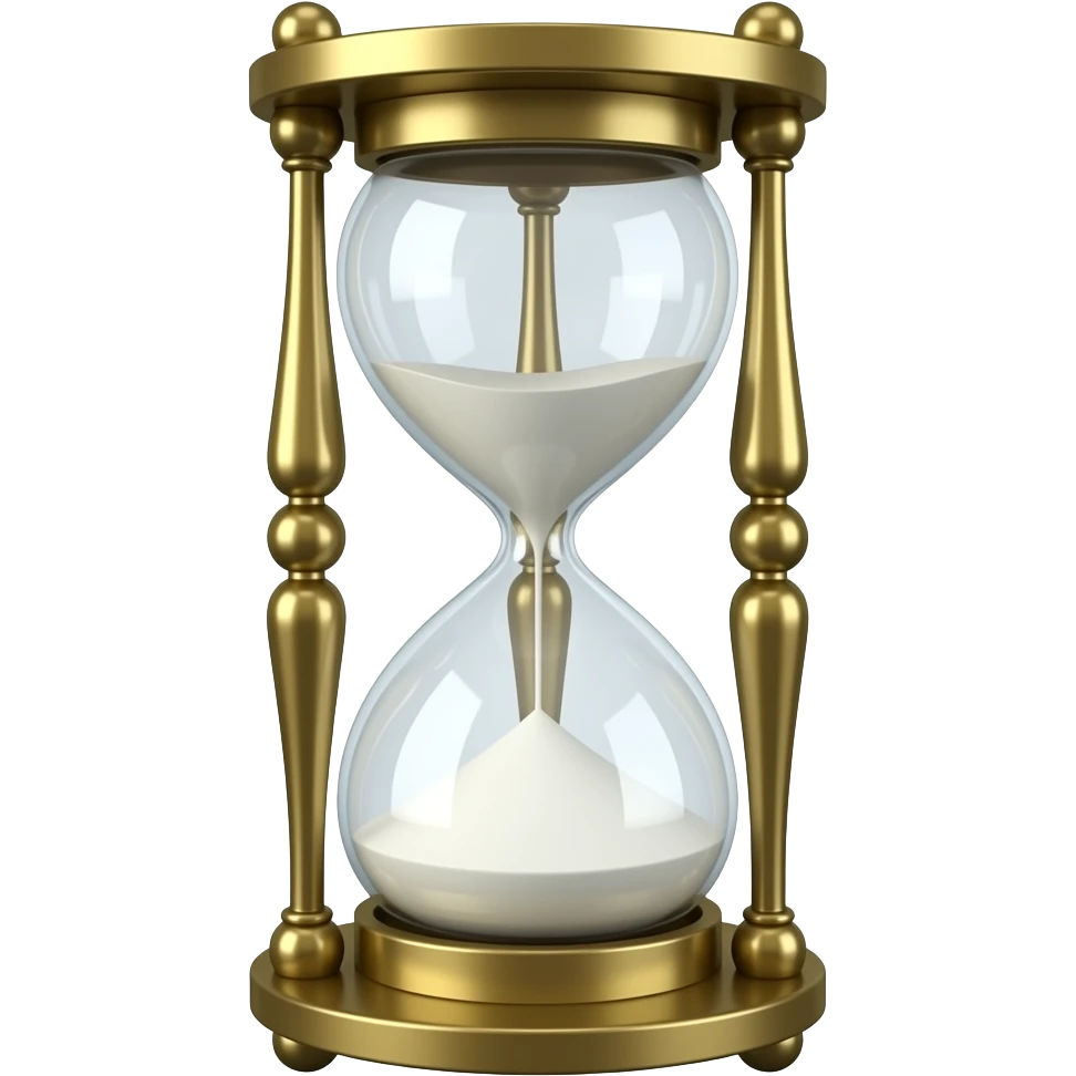 Sand timer emoji