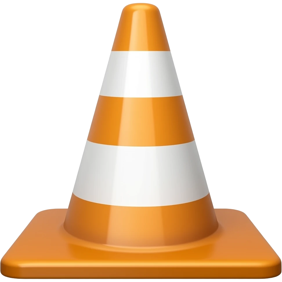 Cône de chantier emoji