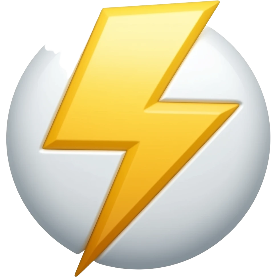 lightning emoji
