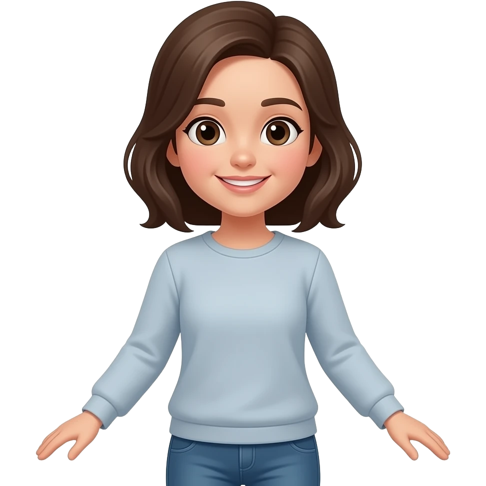 la chica tiene que tener manga larga y no ponerle ningun artefacto en la mano emoji