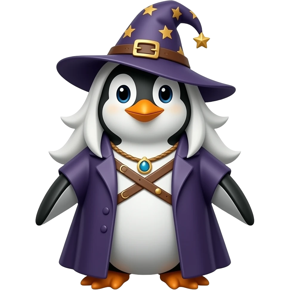 Penguin Wizard emoji