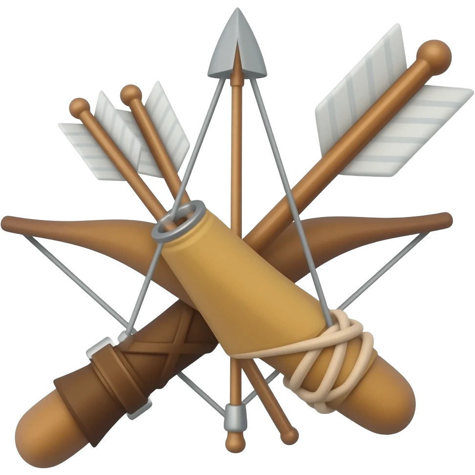 simple bow and arrows emoji