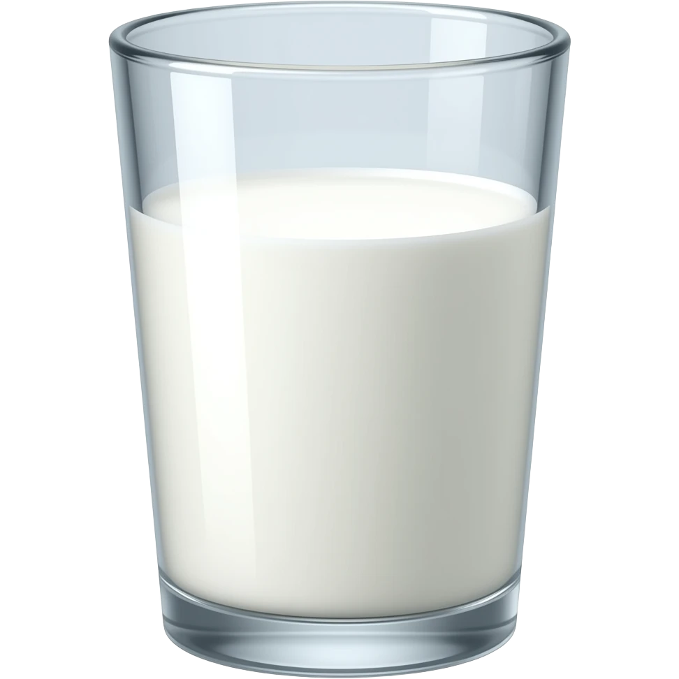 vaso de leche emoji