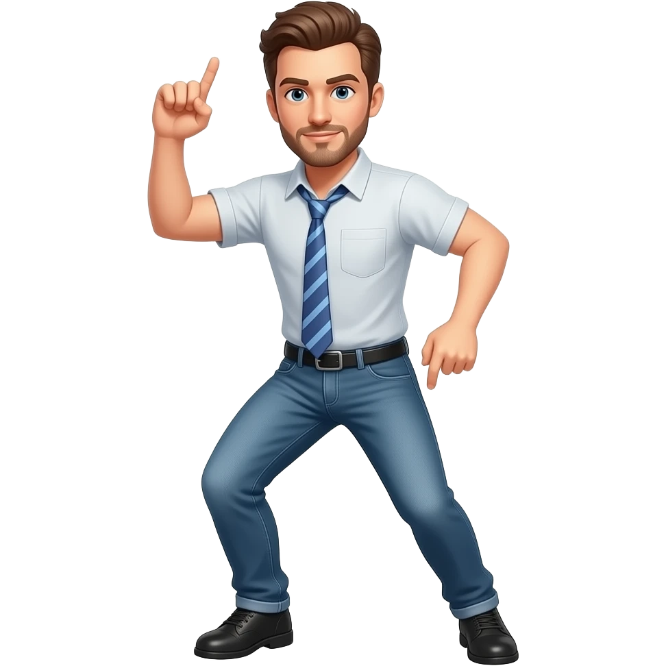 disco man dancing white make emoji