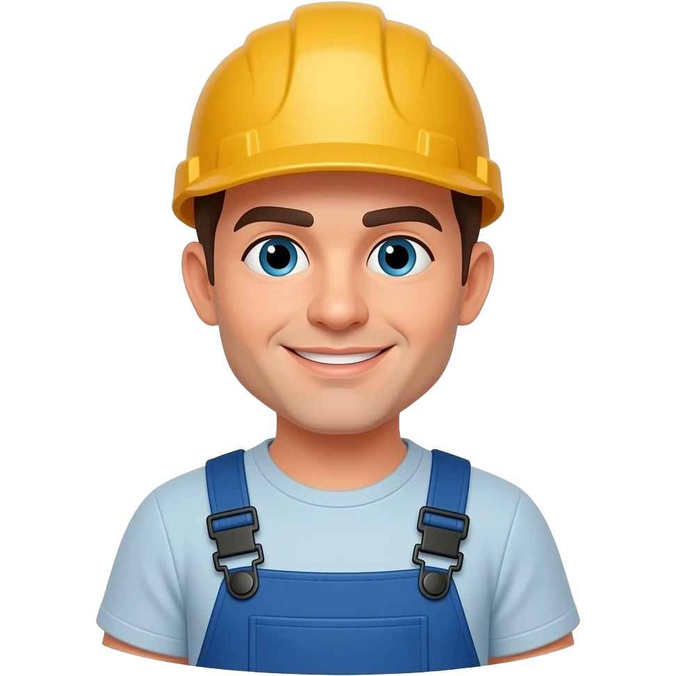 Wall tiler worker emoji