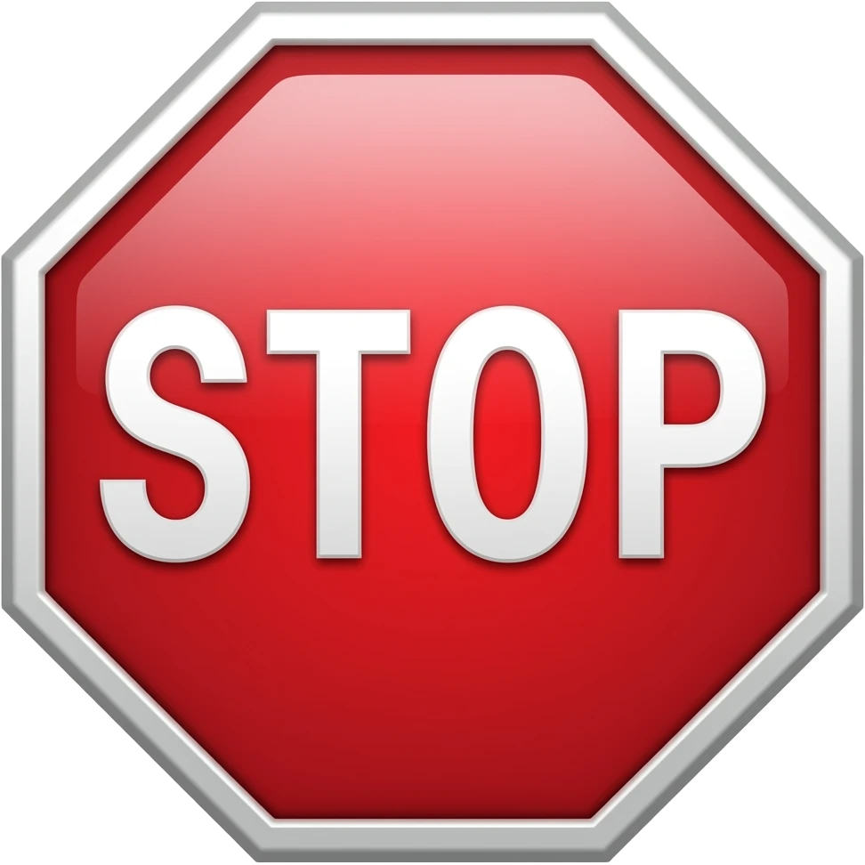stop emoji