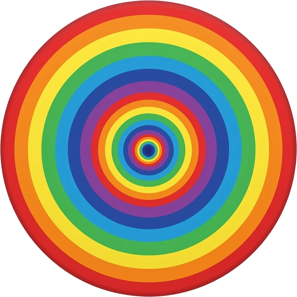 hypnotic rainbow spiral emoji