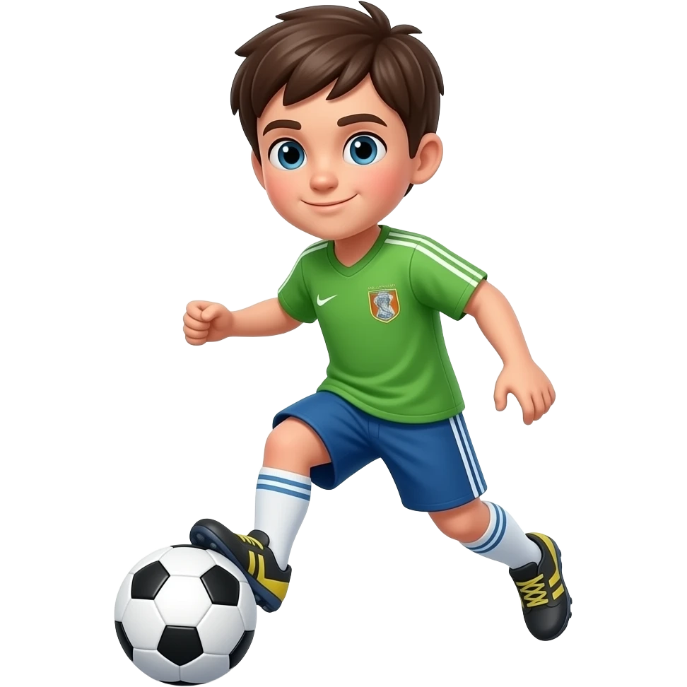 MENINO JOGANDO FUTSAL emoji