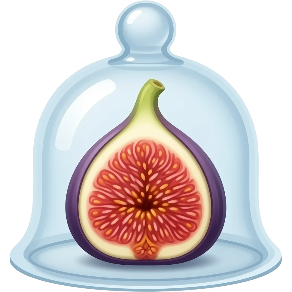 single fig inside a bell jar emoji