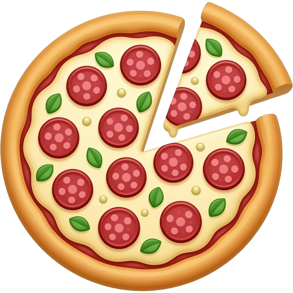 Pizza Chocolate Do Branco emoji