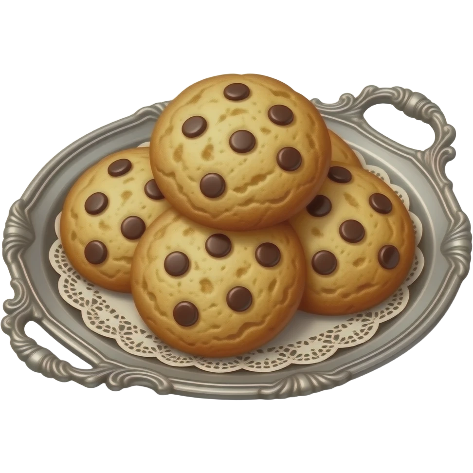 Ultra-realistic golden-brown cookies, freshly baked flaky texture ...