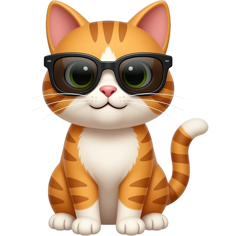 Cat wearing sunglasses emoji