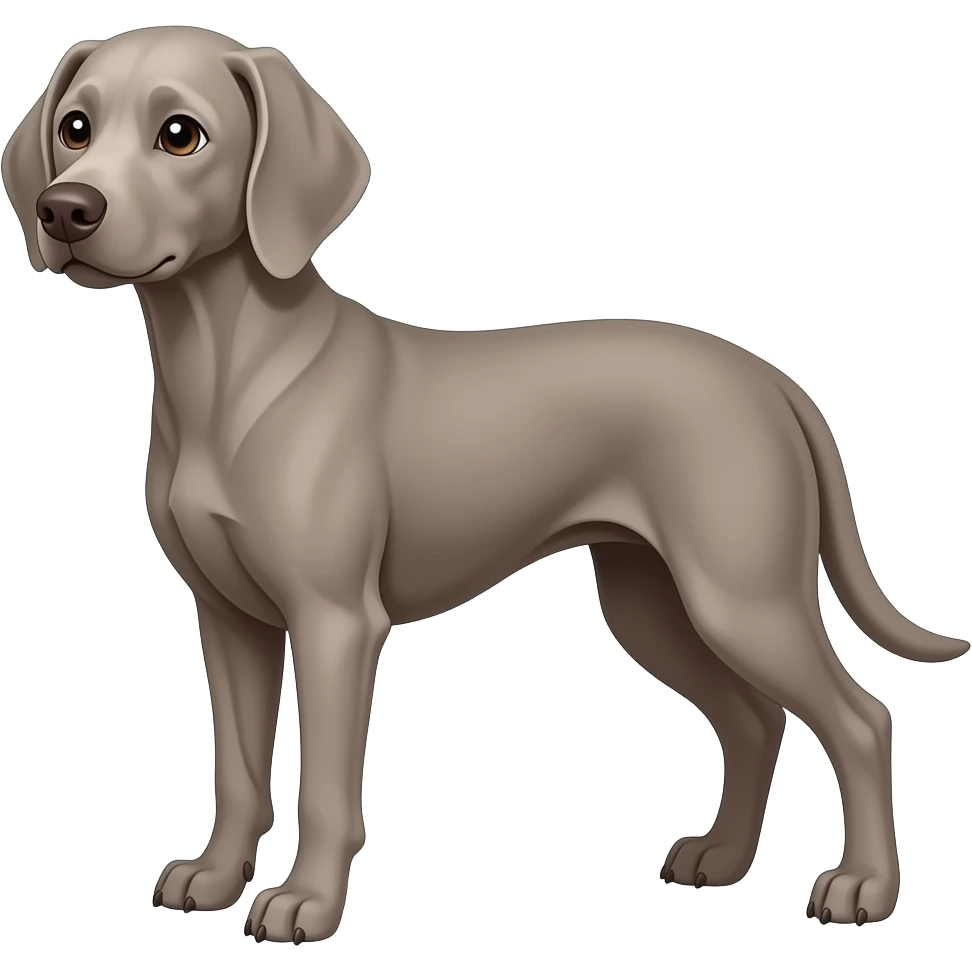 weimaraner love emoji