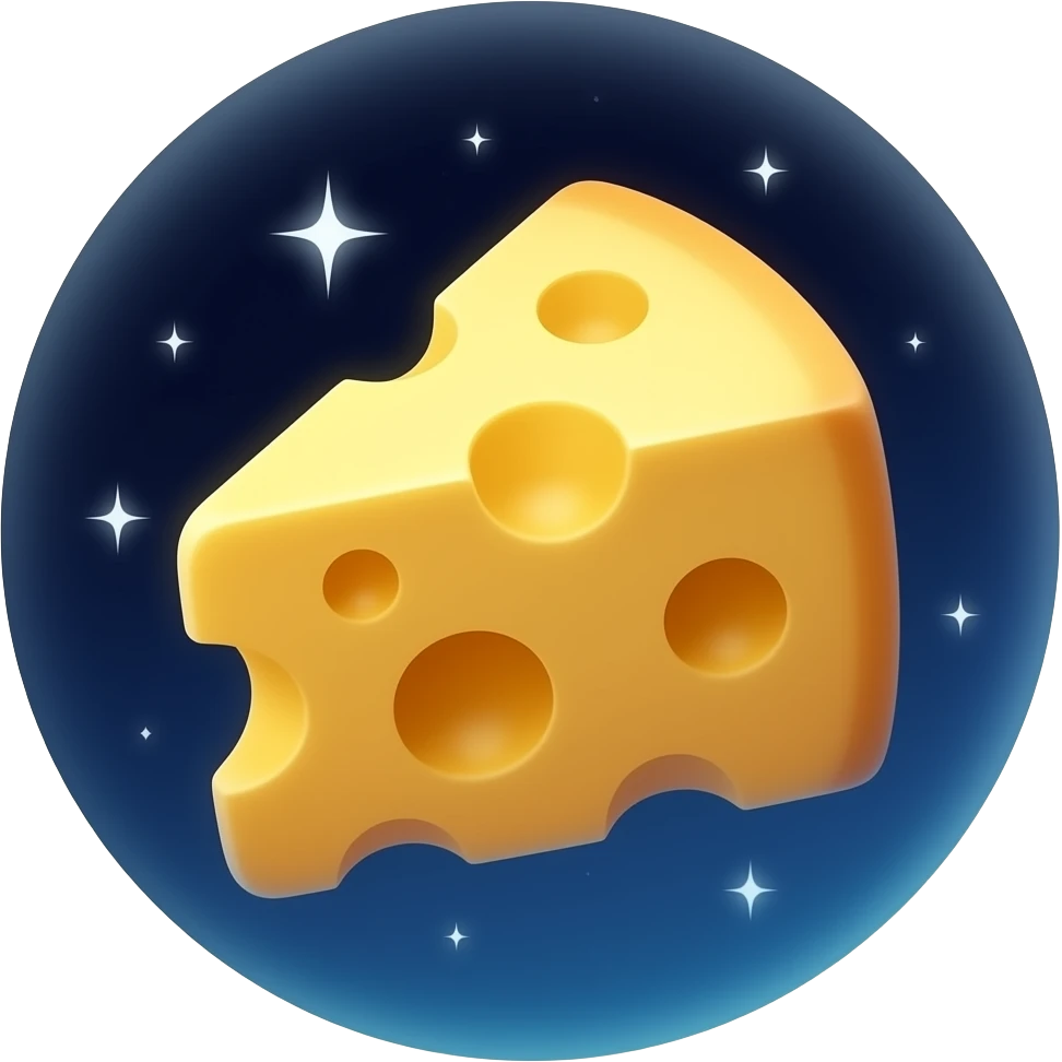 Space cheese emoji