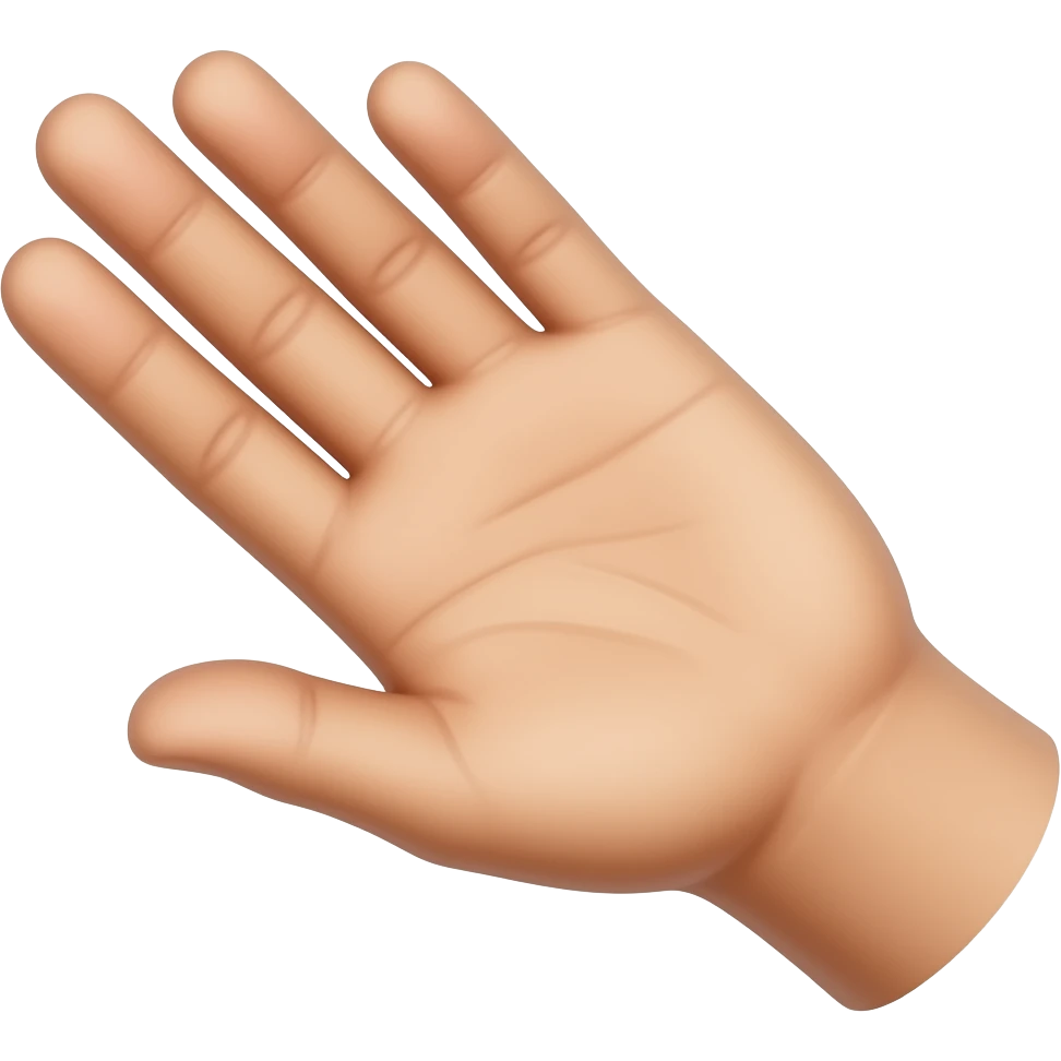 guide hand top down emoji