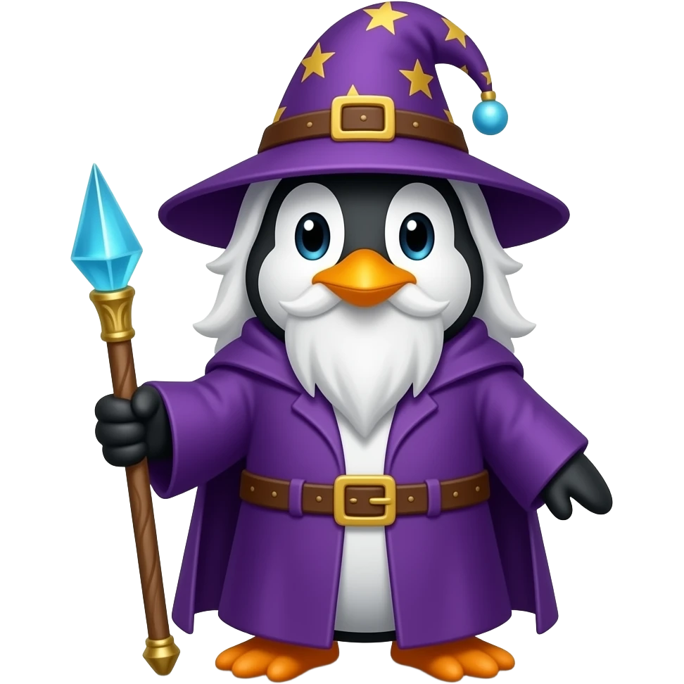 Penguin Wizard emoji
