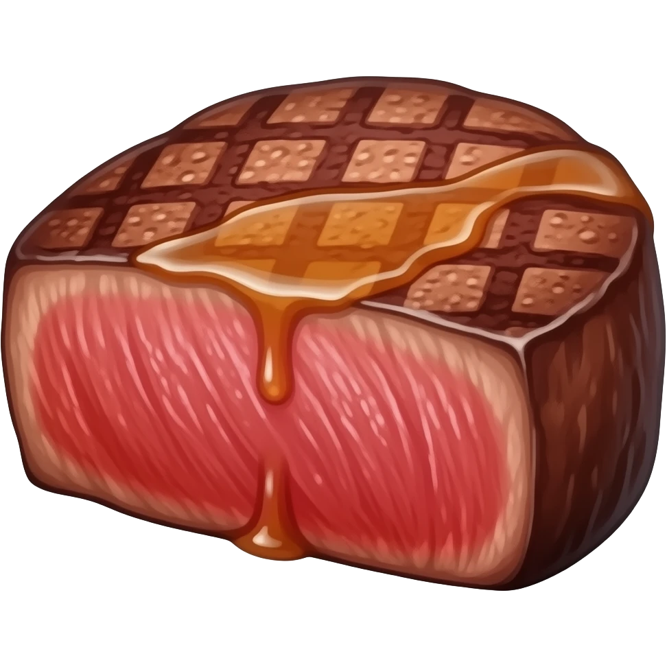 cooked steak emoji