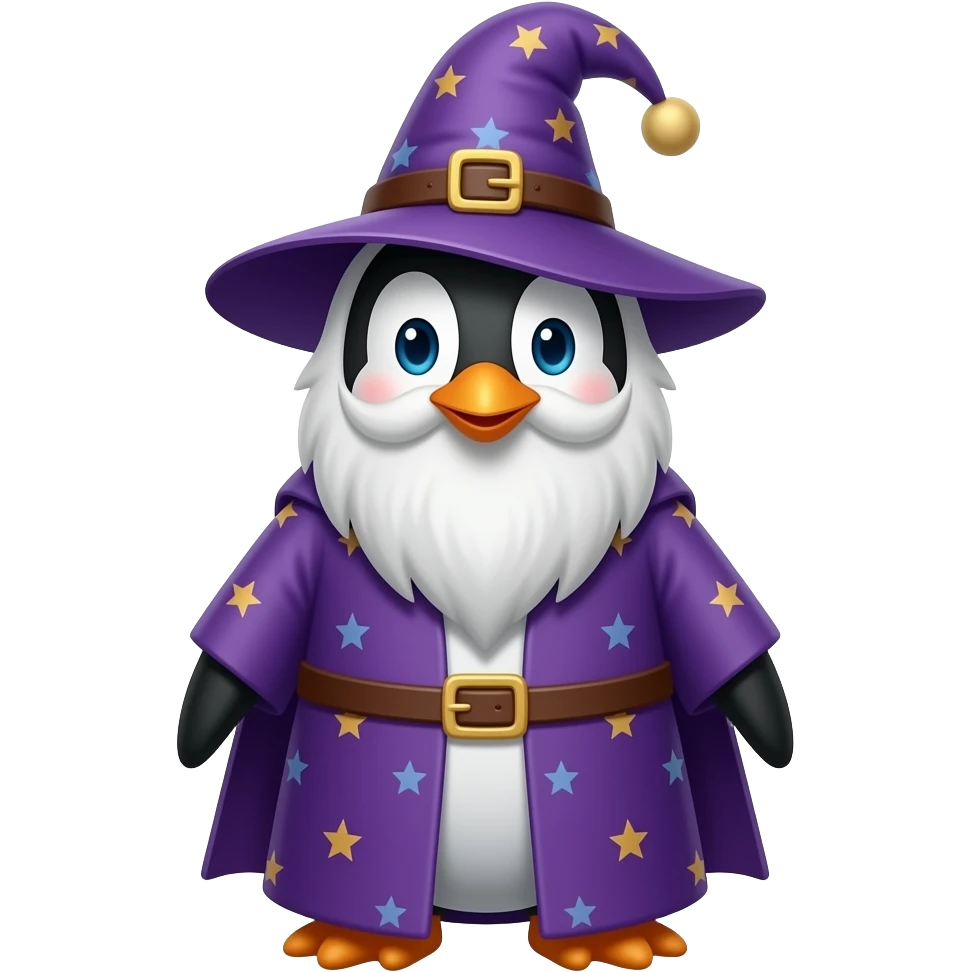 Penguin Wizard emoji