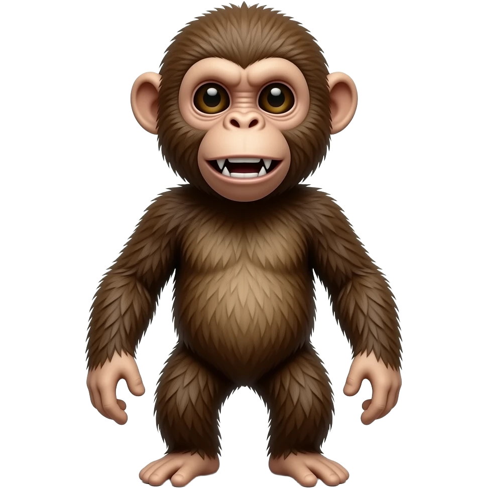 Monkey creepy emoji