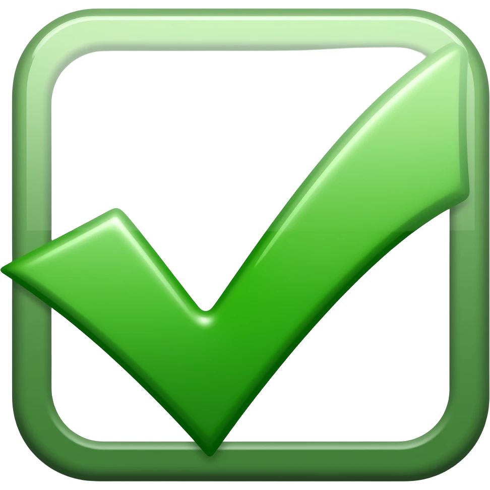 checkmark emoji